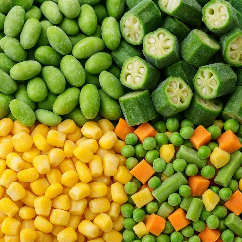 インドネシア 冷凍野菜 輸出用製品 – 日本向けOEMパッケージ