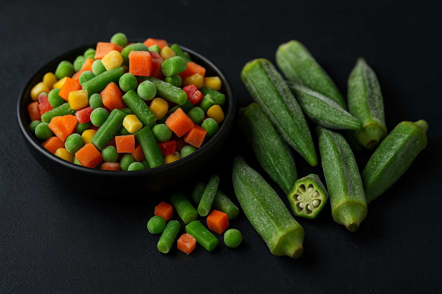 Frozen okra and mixed vegetables ready for export – premium quality from Indonesia