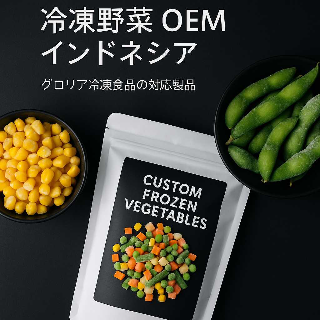 冷凍野菜 OEM インドネシア – 日本向けプライベートブランド対応製品